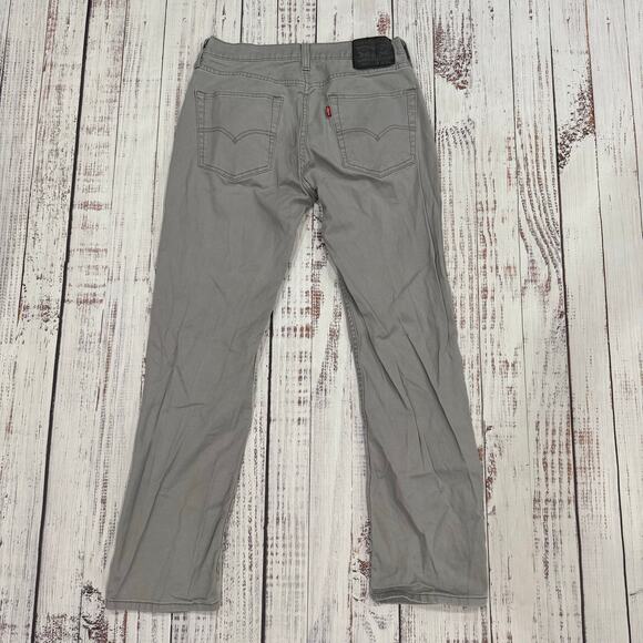 Levi’s 514 Slim Straight Soft-Touch Pants Gray W30 L30 - Picture 2 of 10